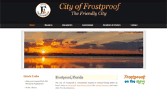 Desktop Screenshot of cityoffrostproof.com