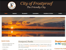 Tablet Screenshot of cityoffrostproof.com